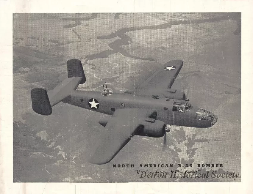 Poster - North American B-25 Bomber,
You Can Autograph This Bomber!