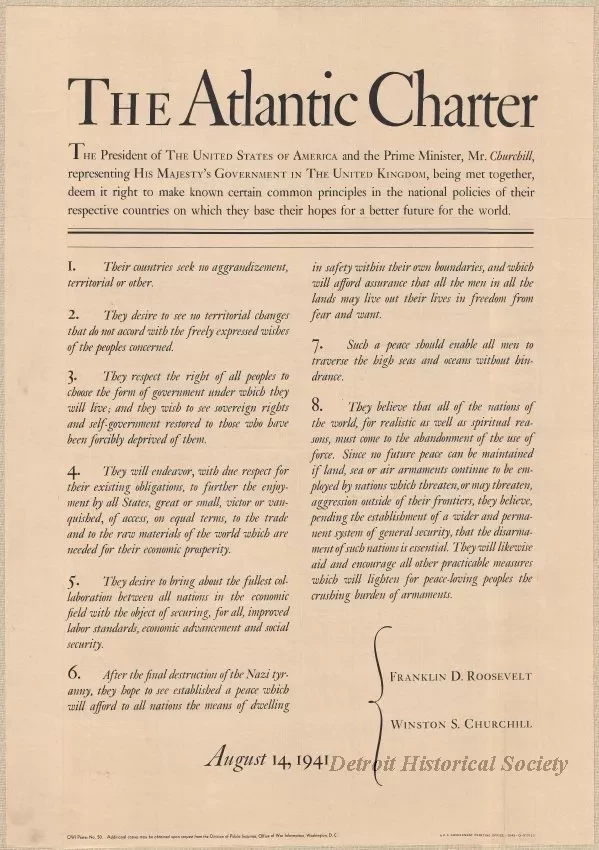 Poster - The Atlantic Charter