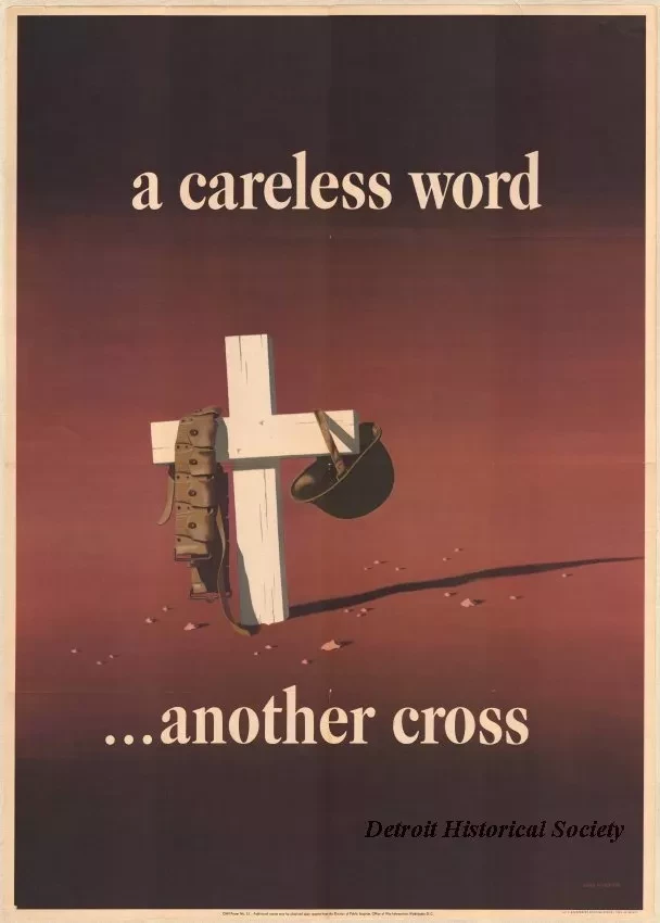 Poster - A careless cord ... another cross