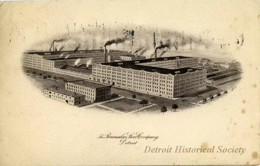 Postcard - The Peninsular Stove Company, Detroit