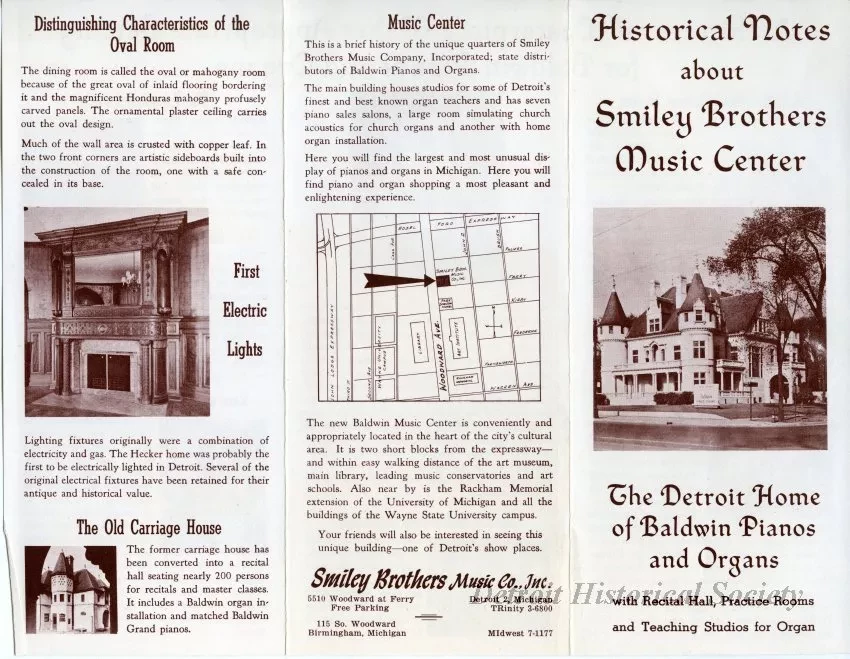 Pamphlet - Historical Notes about Smiley Brothers Music Center