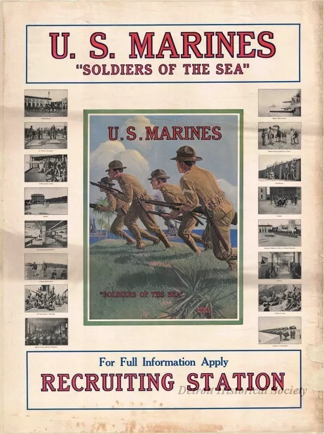 Poster - U. S. Marines, Soldiers of the Sea