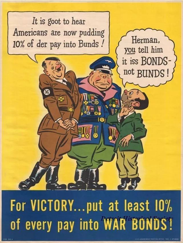 Poster - For Victory ... Put at Least 10% of Every Pay into War Bonds