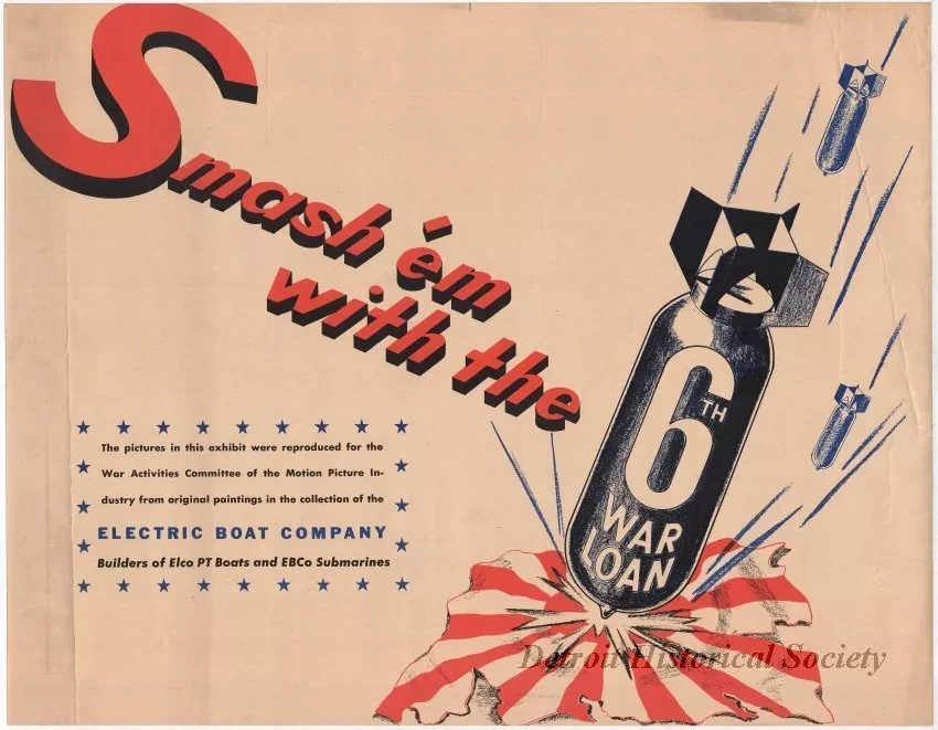 Poster - Smash 'em With the 6th War Loan