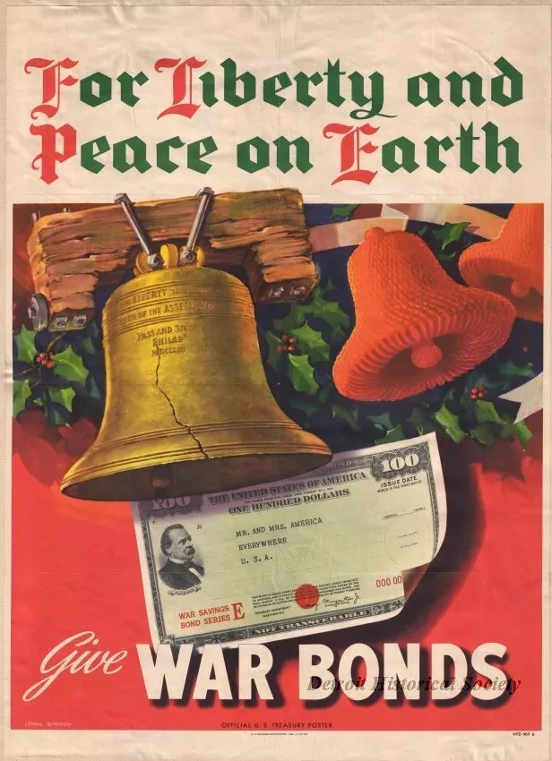 Poster - For Liberty and Peace on Earth,
Give War Bonds