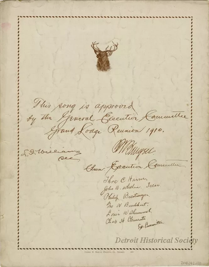 Music, Sheet - Hang Your Hat in Detroit