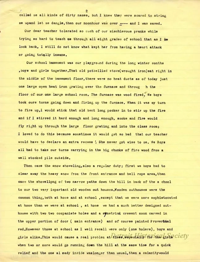 Report - My Boyhood School Days