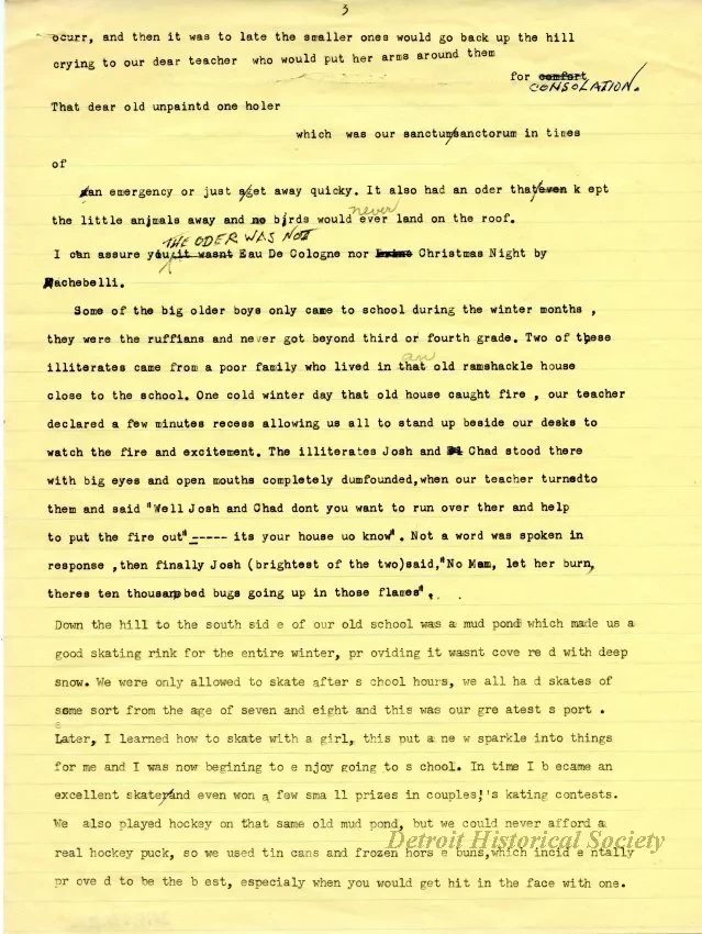 Report - My Boyhood School Days