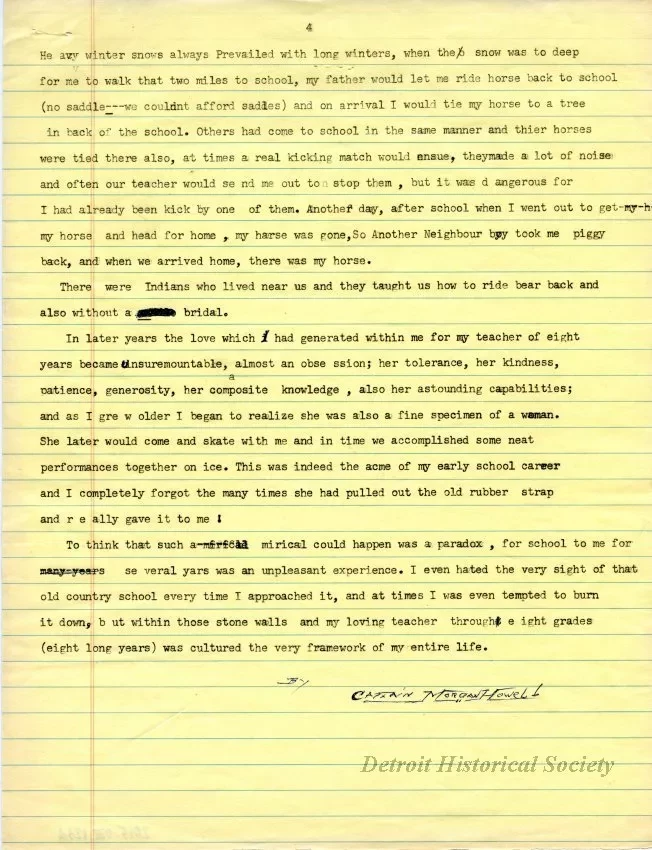 Report - My Boyhood School Days