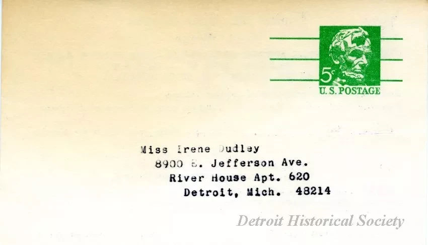 Postcard - Louisa St. Clair Chapter