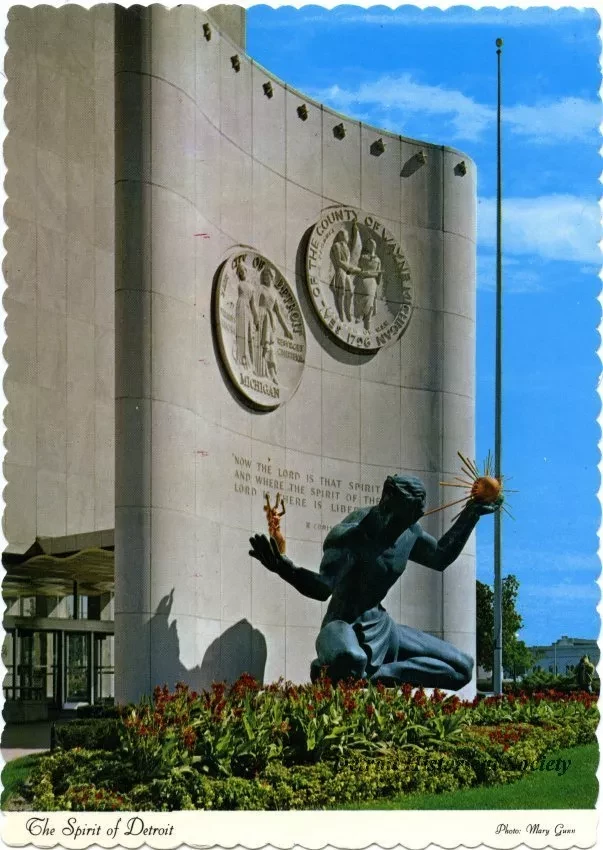 Postcard - The Spirit of Detroit