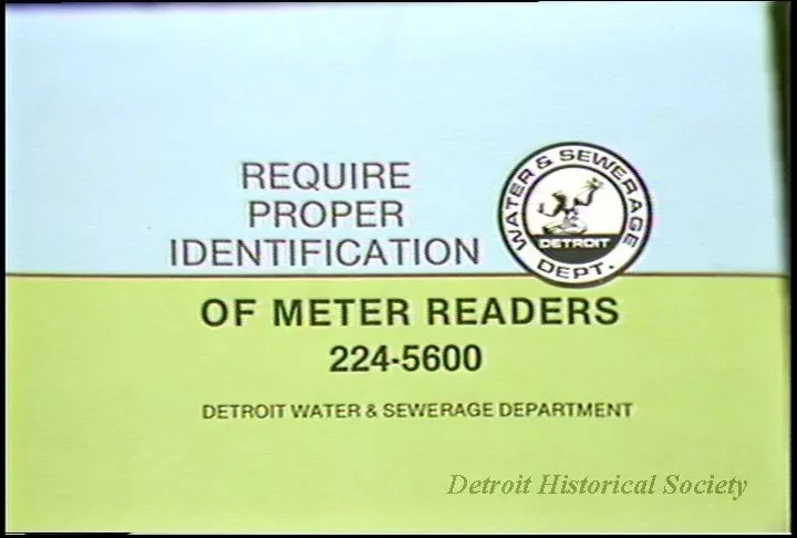 U-Matic - Water PSA - Meter Reader A Roll: Art w/ Voice