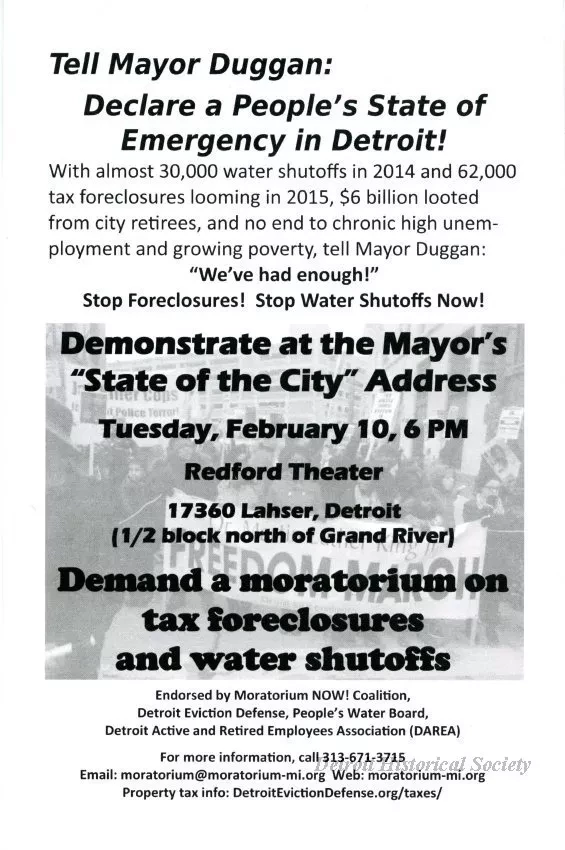 Handbill - Stop Mass Water Shutoffs