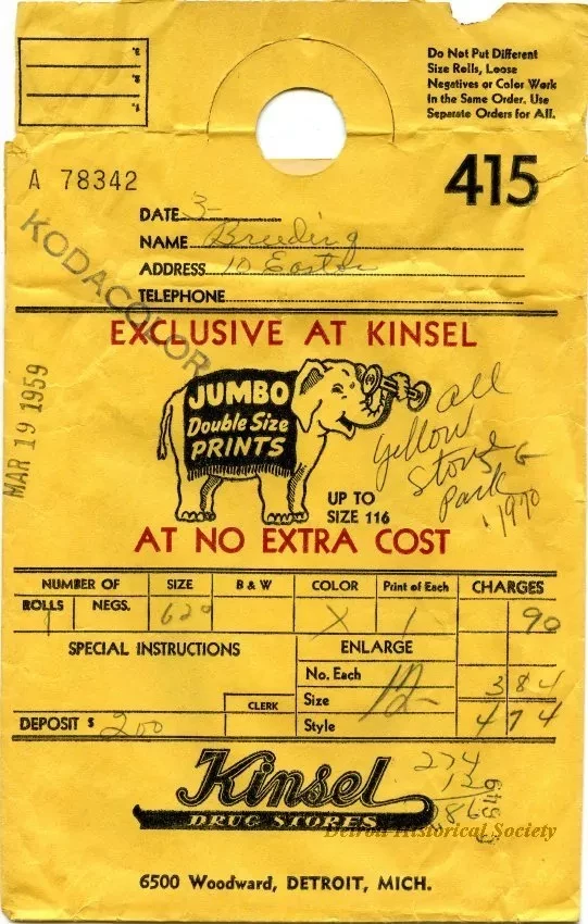 Envelope, Shipping - Kinsel Drug Stores