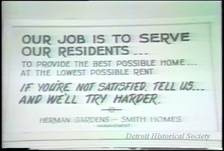 U-Matic - Tape 1 Housing Project (Marcia Gibson) Footage