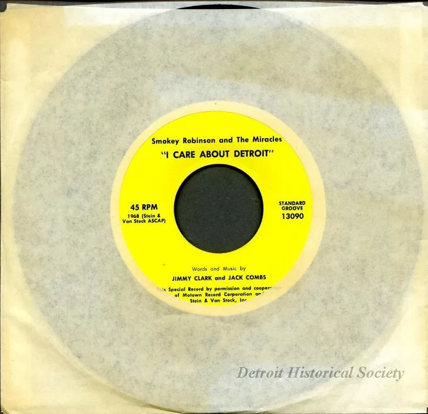 Record, Phonograph - I Care About Detroit | Detroit Historical Society