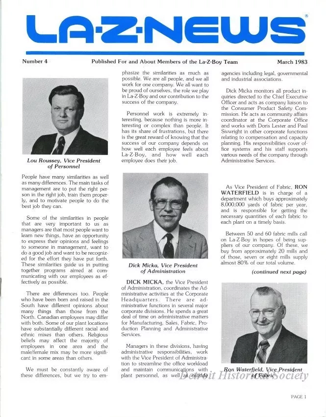 Newsletter - La-Z-News