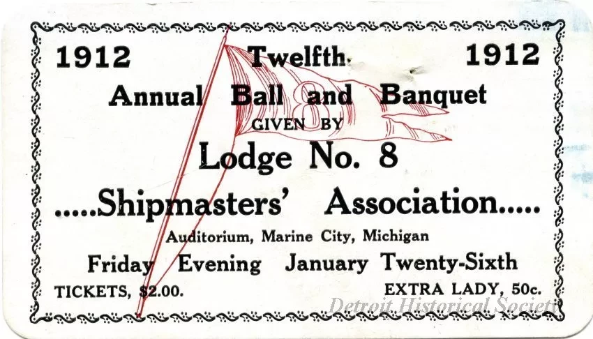 Ticket - Twelfth Annual Ball and Banquet