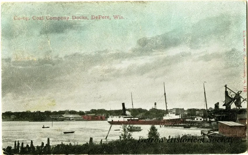 Postcard - Co-op. Coal Company Docks, DePere, Wis.