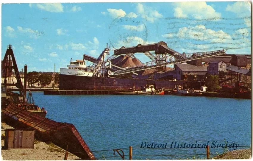 Postcard - Calsite Plant, Rogers City, Michigan