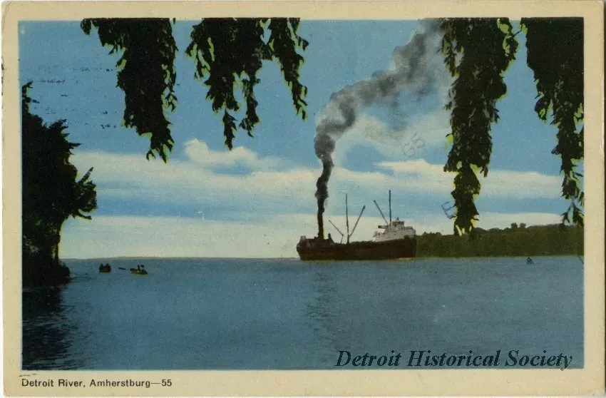 Postcard - Detroit River, Amherstburg