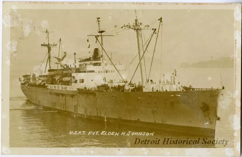 Postcard - U.S.A.T. PVT. ELDEN H. JOHNSON