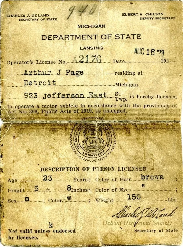 License, Transportation