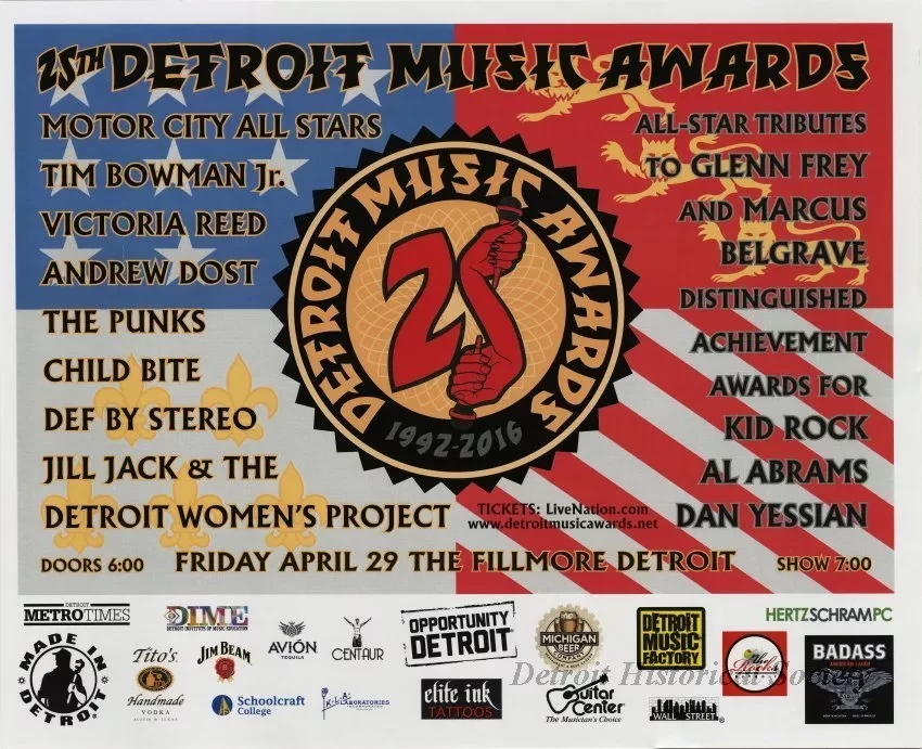 Poster - 25th Detroit Music Awards