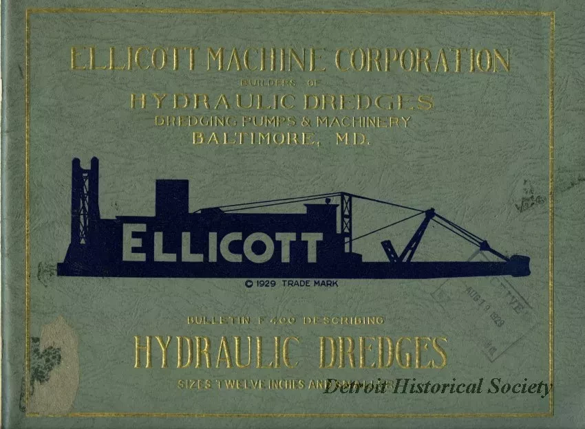 Booklet - Ellicott Machine Corporation,
Builders of Hydraulic Dredges, Dredging Pumps & Machinery