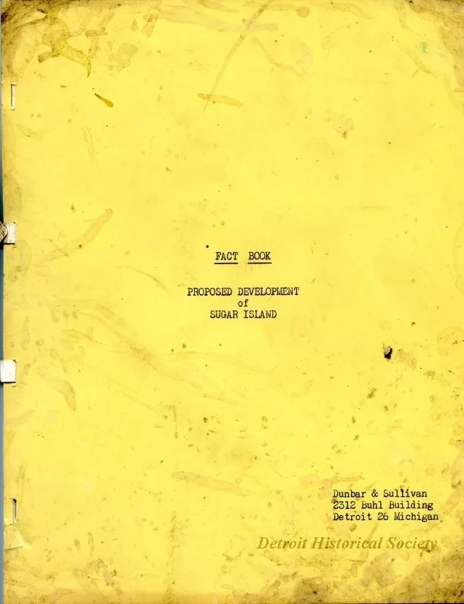 Booklet - Fact Book
Proposed Development of Sugar Island