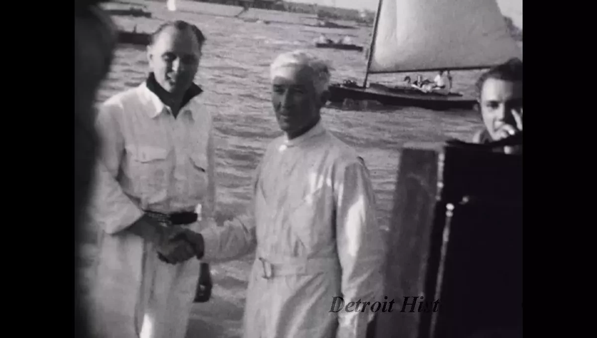 Film, Motion Picture - Gar Wood 1938. Lansing, Mich.