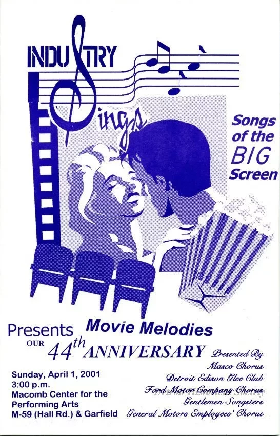 Program - Industry Sings Songs of the Big Screen