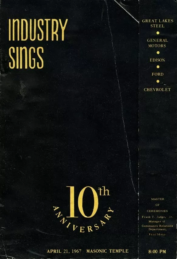 Program - Tenth Annual Concert of Industry Sings