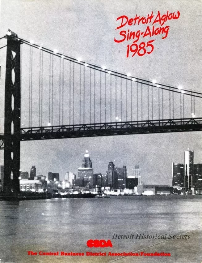 Program - Detroit Aglow Sing-Along, 1985