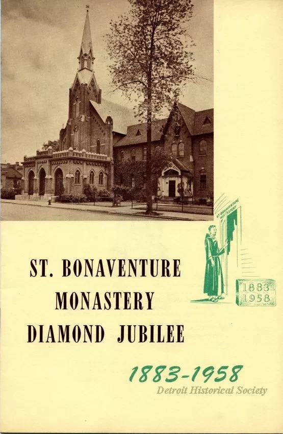 Booklet - St. Bonaventure Monastery Diamond Jubilee, 1883-1958