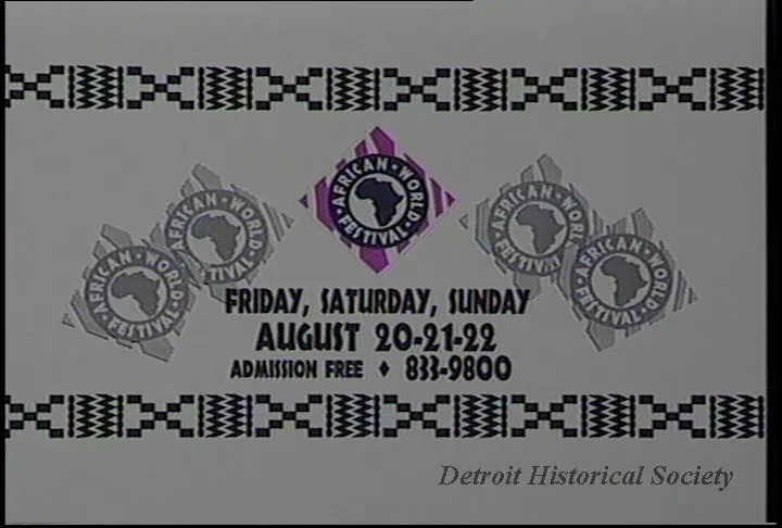 U-Matic - African World Festival - PSA
30 secs
1:50 (in to tape)