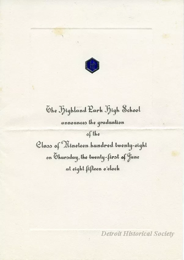 Announcement - Highland Park High School