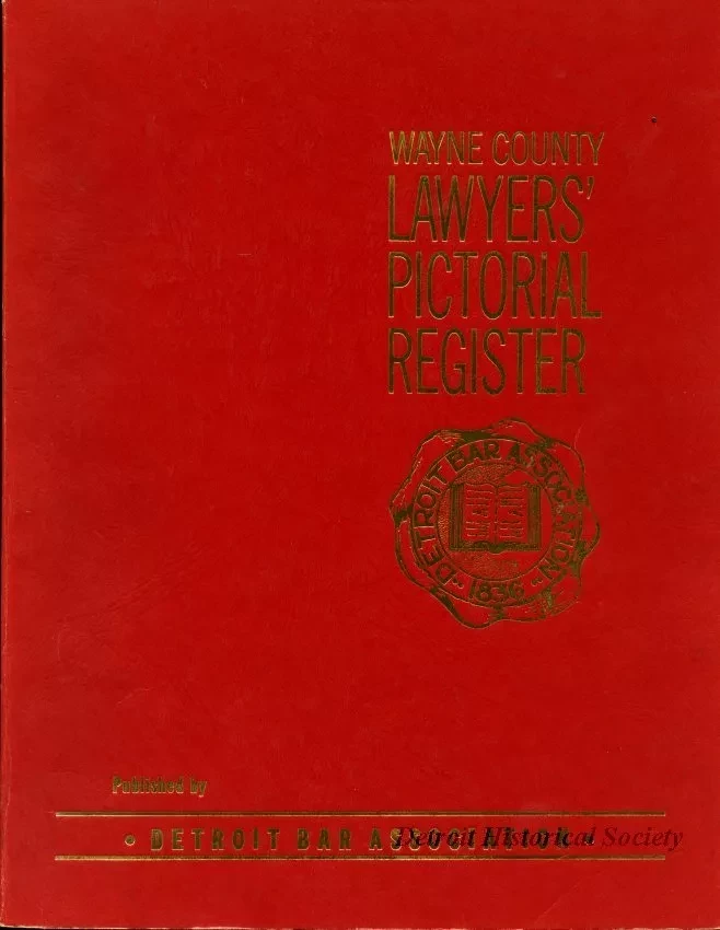 Book - Wayne County Lawyers' Pictorial Register