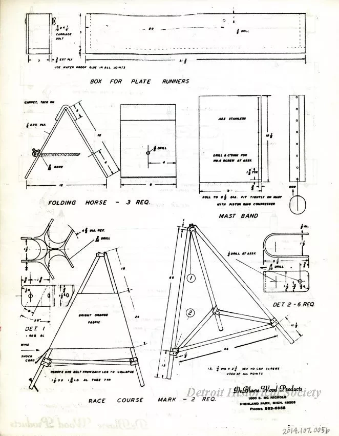 Drawing, Technical - DN Ice Yacht Accessories