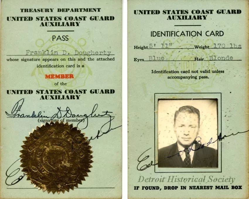 Card, Identification - United States Coast Guard Auxiliary