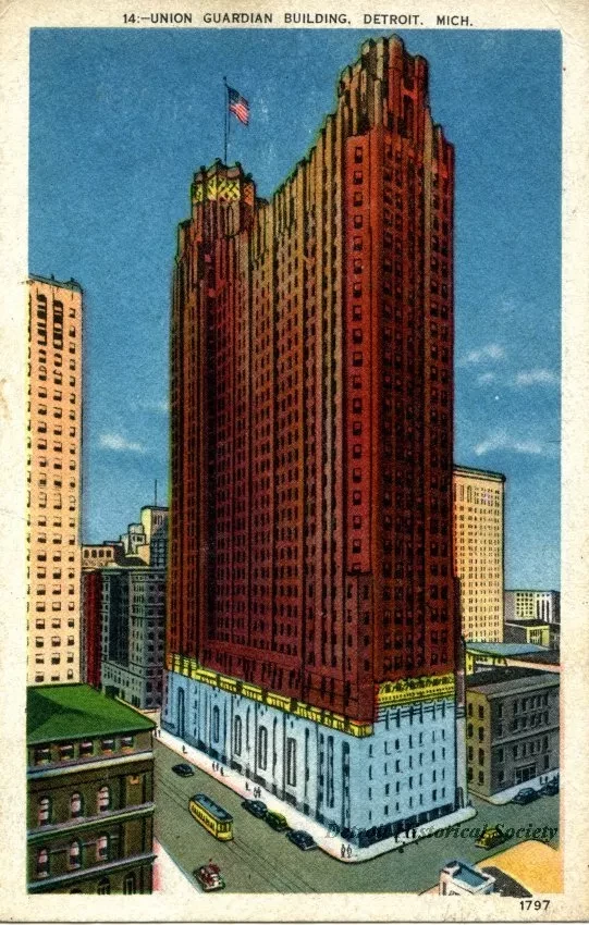 Postcard - 14 - Union Guardian Building, Detroit, Mich.