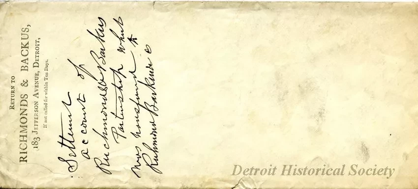 Envelope - Richmond & Backus