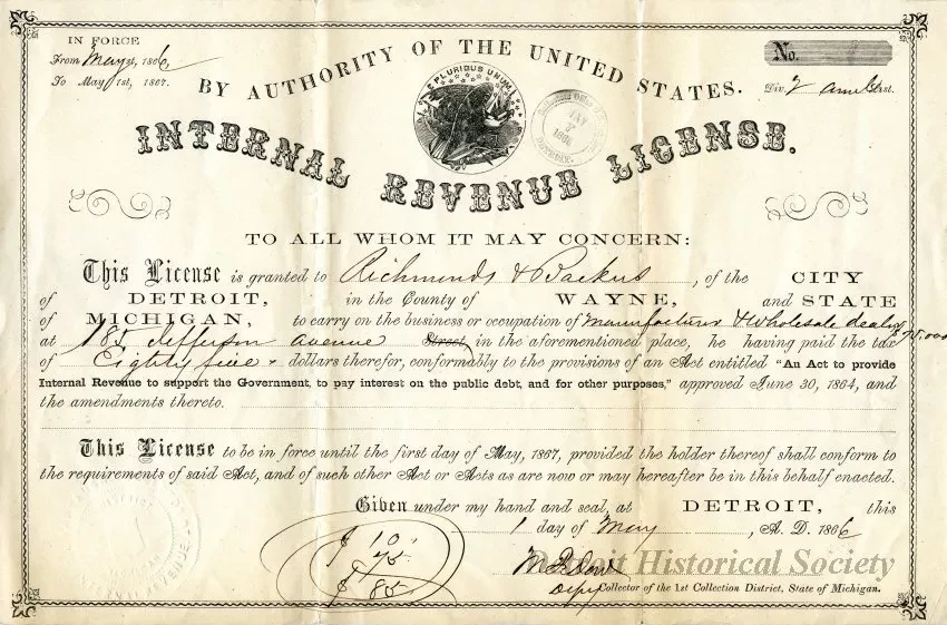 License - Internal Revenue License