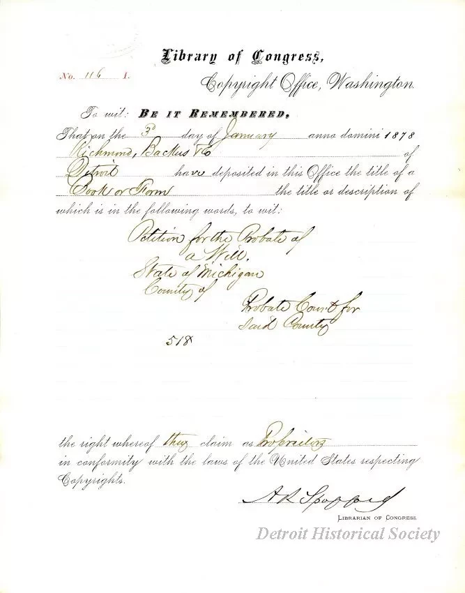 Registration - Library of Congress