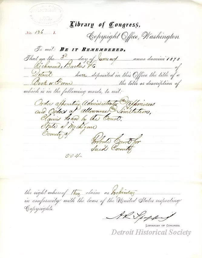 Registration - Library of Congress