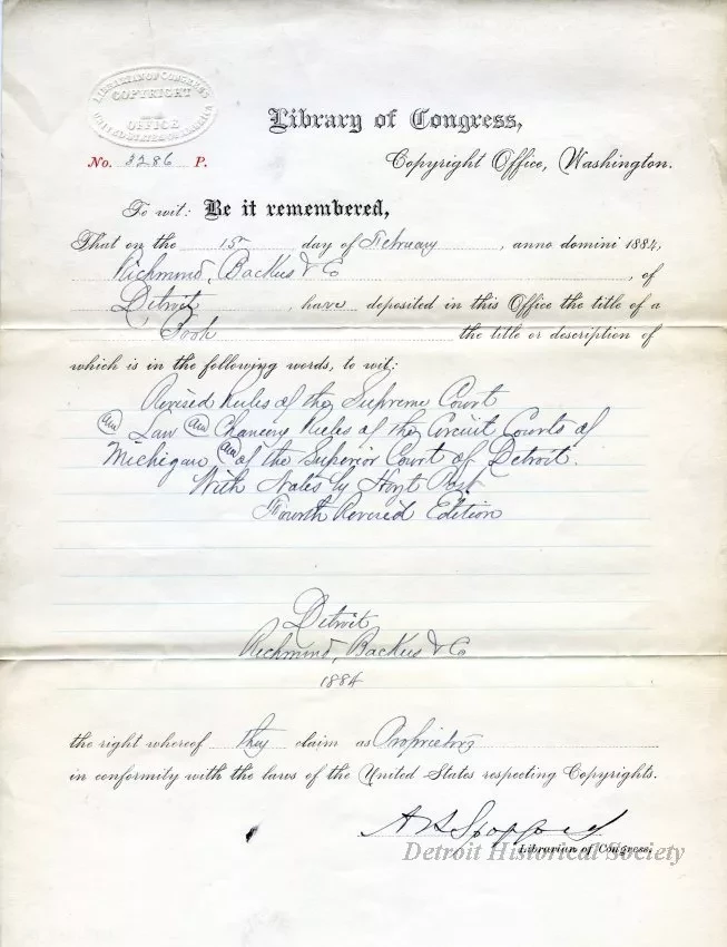 Registration - Library of Congress