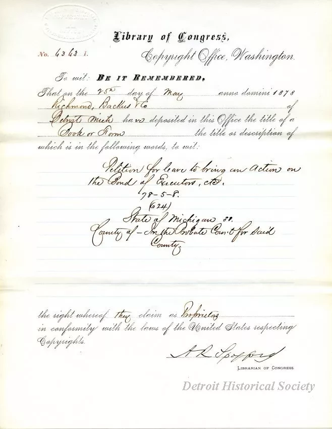 Registration - Library of Congress