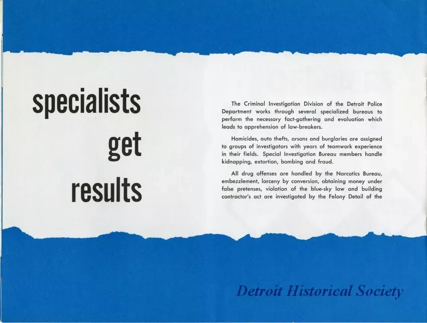 Booklet - Detroit Police Department
