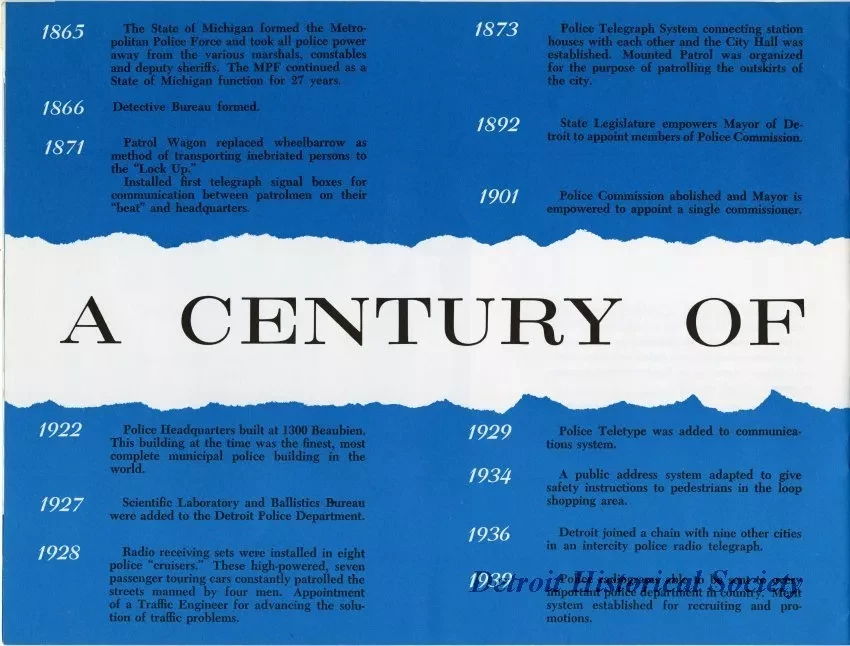 Booklet - Detroit Police Department
