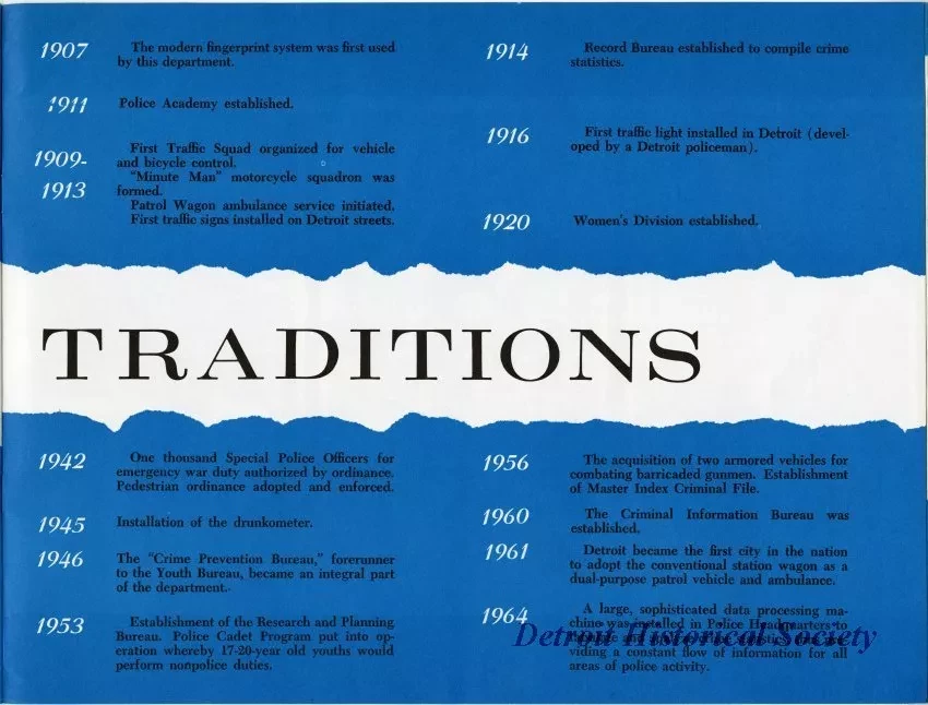 Booklet - Detroit Police Department